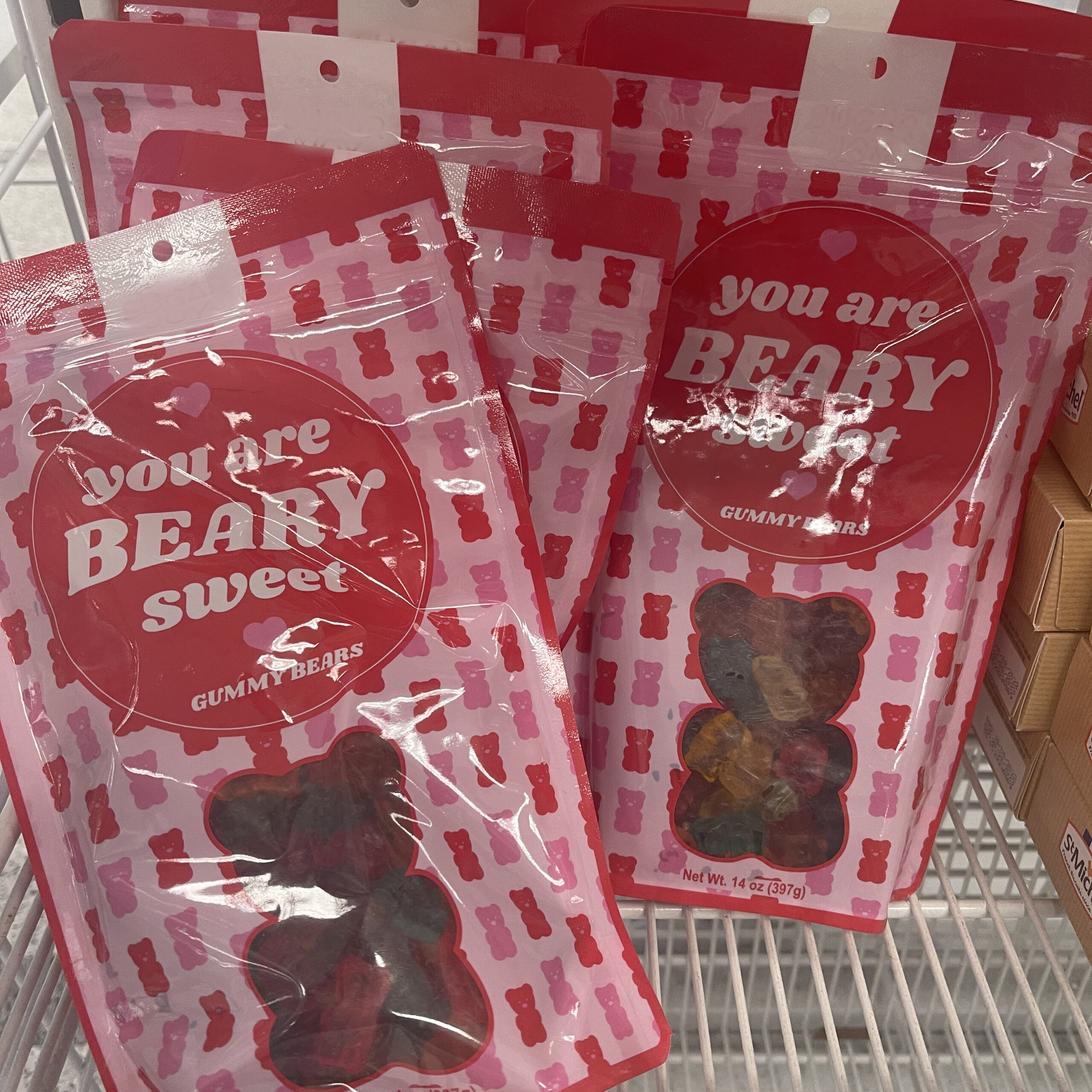 Valentine’s Day gummy bear candy