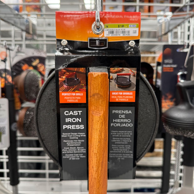 Cast Iron Press found in store at Ross.