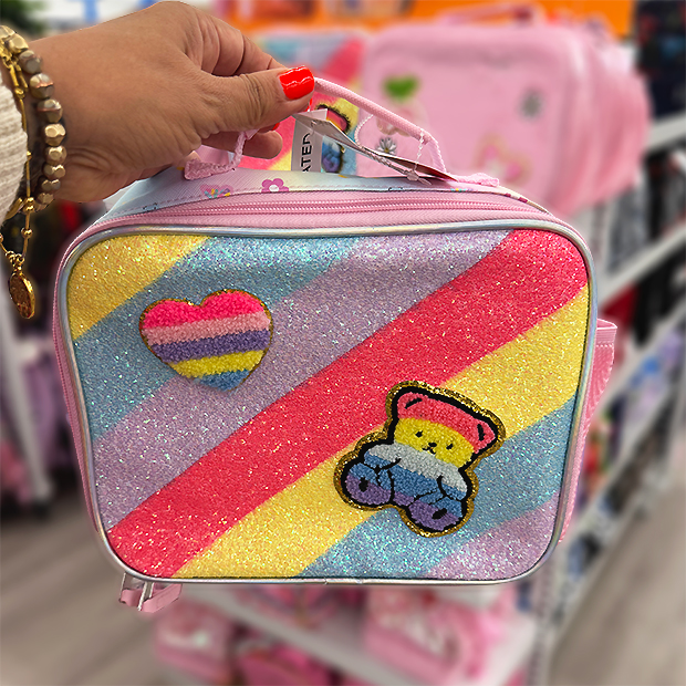 Striped sparkle lunchpail found in store at Ross.