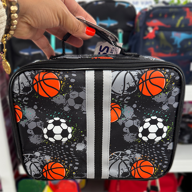Sport balls design lunch pail found in store at Ross.